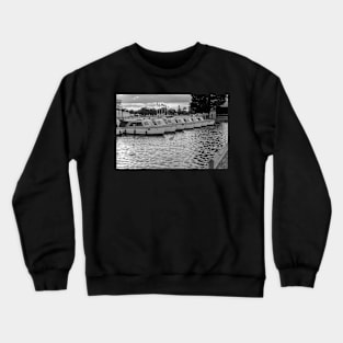 Hire fleet ready for rental on the River Thurne Crewneck Sweatshirt